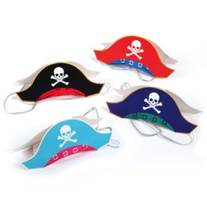 Party hats for pirates. Multiple colors good for birthday parties 